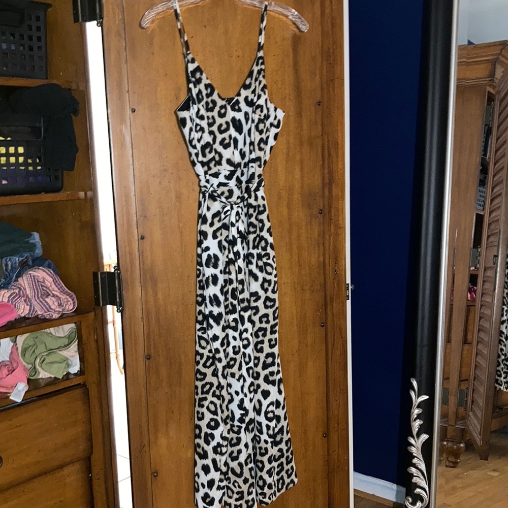 Banana Republic leopard cheetah print romper